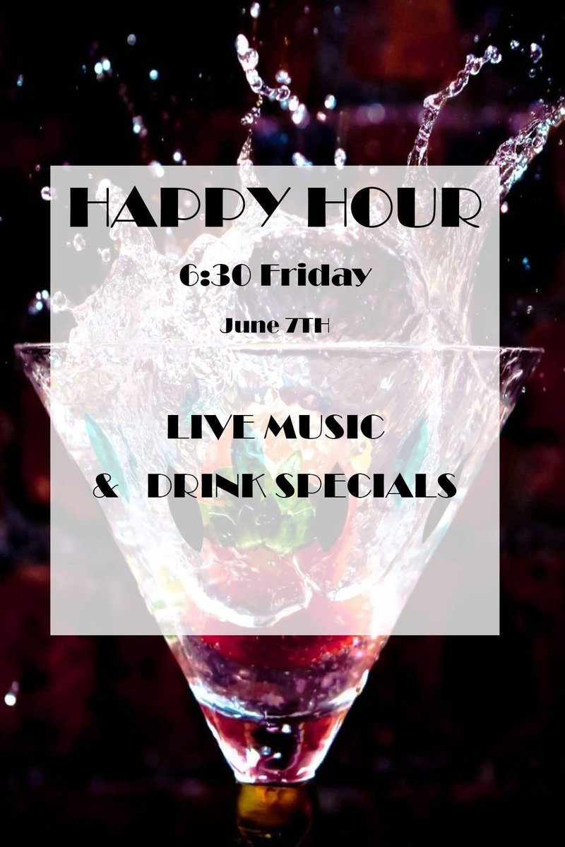 #Happy #Tuesday, #Members! 😄

This #Friday join us for #HappyHour in the Fairway Lounge and enjoy #LiveMusic with your cocktail. 🎤🥂

We hope to see you there! ❤️