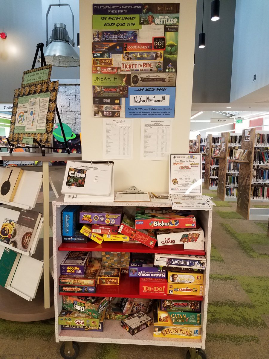 fomlga's tweet image. Did you know that there are board games at the #miltonlibrary available to play at the library? #libraries #summerreading