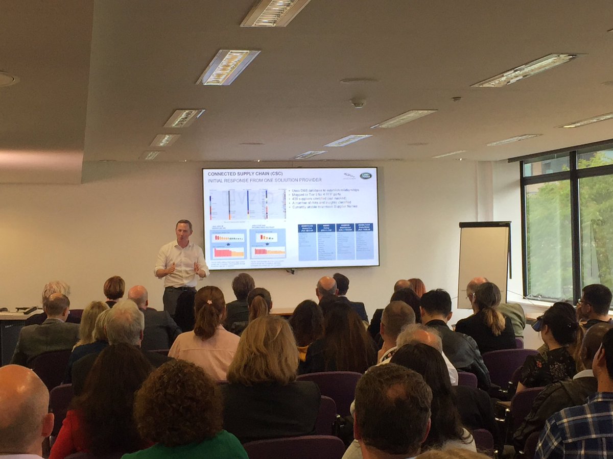 WMGSupplyChain's tweet photo. A busy networking event tonight! James Hamilton #JLR gives a manufacturing perspective and discusses Supply Chain integration #SCinPractice #supplychain #manufacturing #integration #WMG https://t.co/z3aSQb1ioD