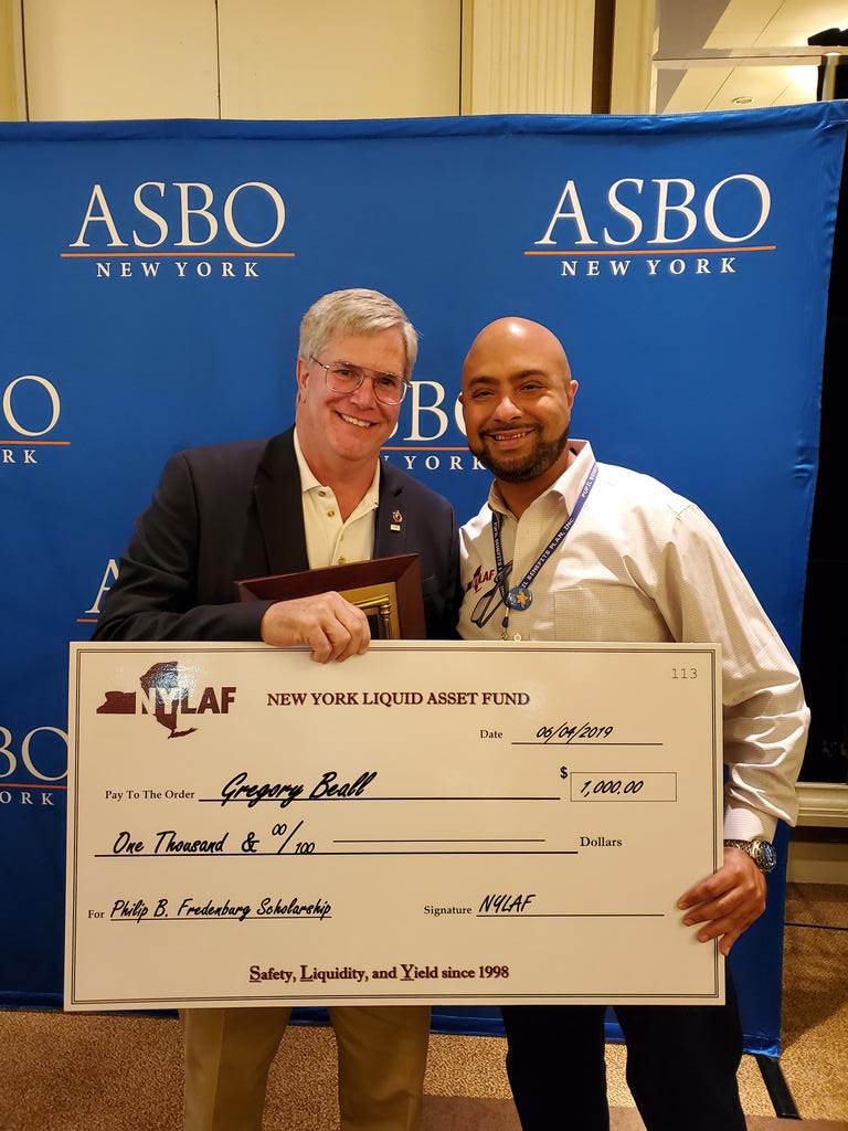 NYLAF would like to congratulate Greg Beall (@ONCBOCES) on winning the Philip B. Fredenburg Memorial award for Outstanding Service!  Very well deserved and we are honored to be a part of it.

Thank you @ASBONewYork for a great conference, and a great award ceremony.