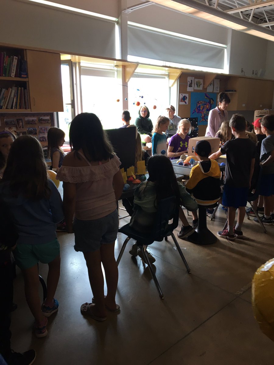 michellecoles8's tweet photo. Thanks to all the classes who came to our Solar System Open House today! Fantastic job teaching the other grades about our universe grade 6s. @LittleFallsPS #space #science #sharingwhatweknow https://t.co/PB1IgDWXMB