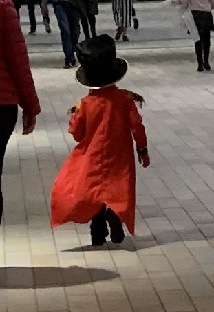 shaybrett's tweet photo. So ! Three guesses what show this little chap is going to?? @RealHughJackman https://t.co/YlMquHysOg