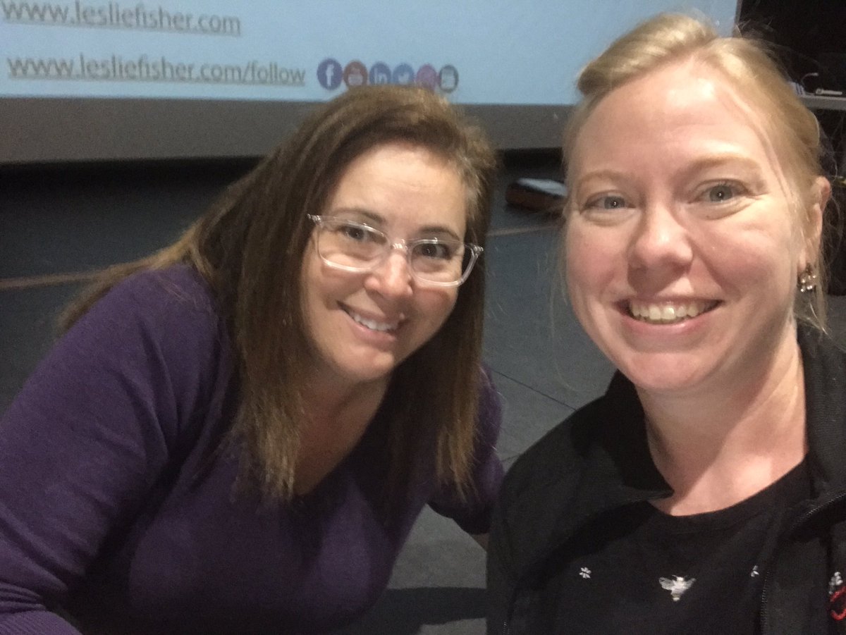 AlisonWold's tweet photo. EdTech Fangirling with @lesliefisher. Thanks for all the tips and laughs!!!! https://t.co/PB9osGIAqR