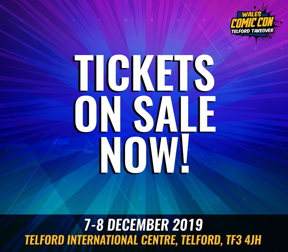 PLATINUM and VIP packages along with Earlybird tickets for weekend and Saturday entry are almost sold out for the December event - Preorder them online now and don't miss out! #WCC2019 💫

walescomiccon.com/buy-tickets