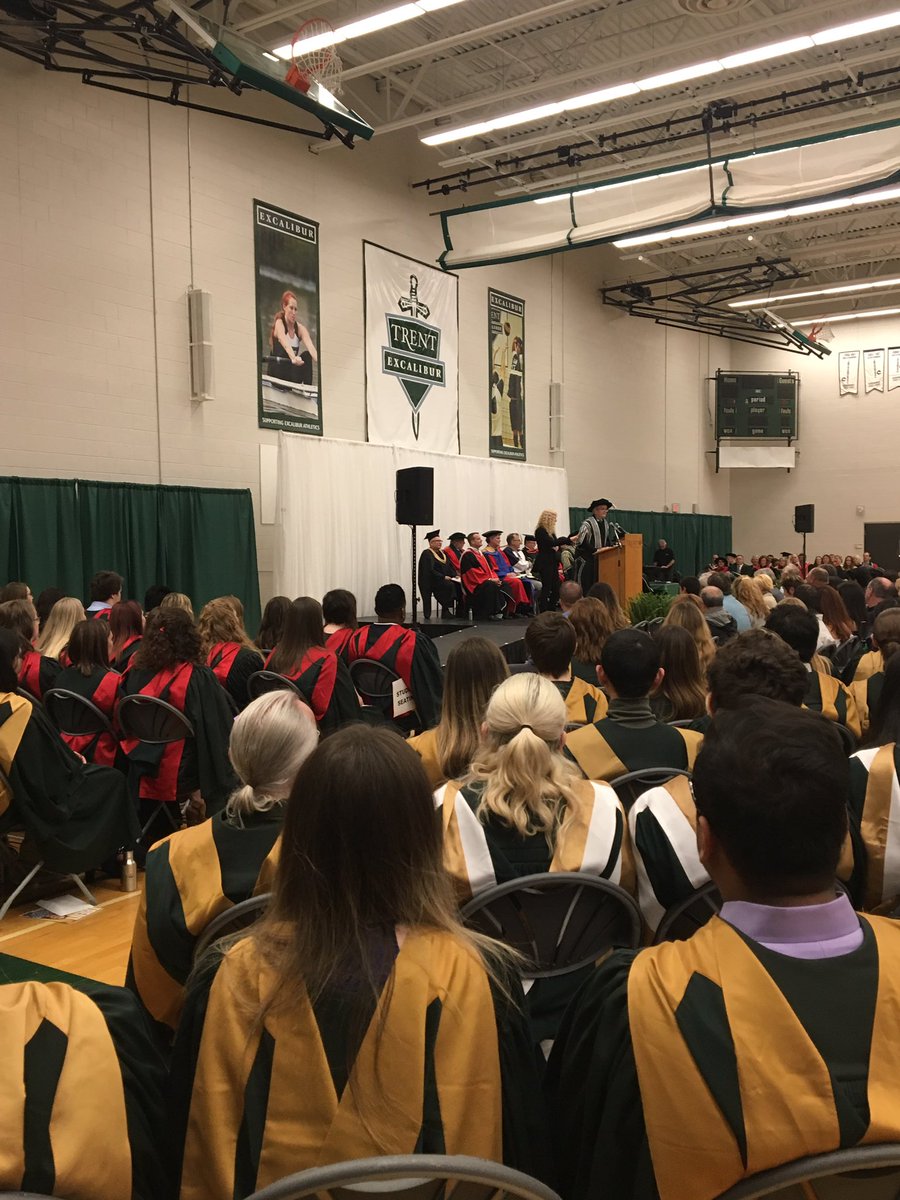 Congratulations to this afternoon’s graduates including a number of Bachelor of Science programs including #trentmath @ChemistryTrent and @trentforensics. @TrentConvo