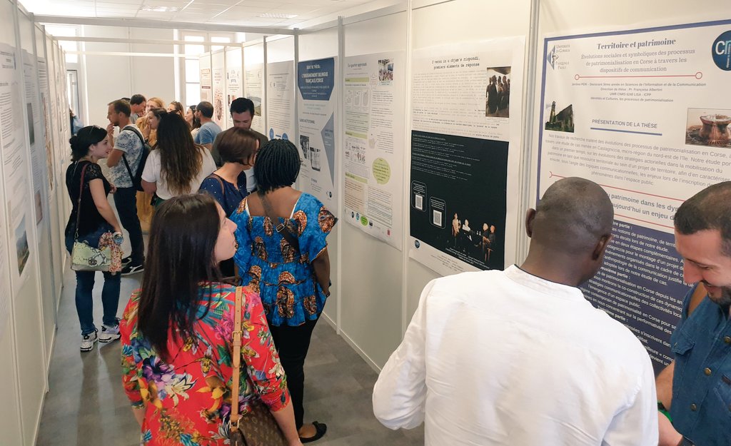 UnivCorse's tweet photo. Les recherche doctorale à l'honneur aujourd'hui à #univcorsica : présentations orales, conférences, session posters, une Journée Des Doctorants bien remplie ! https://t.co/m5XoKemQiI