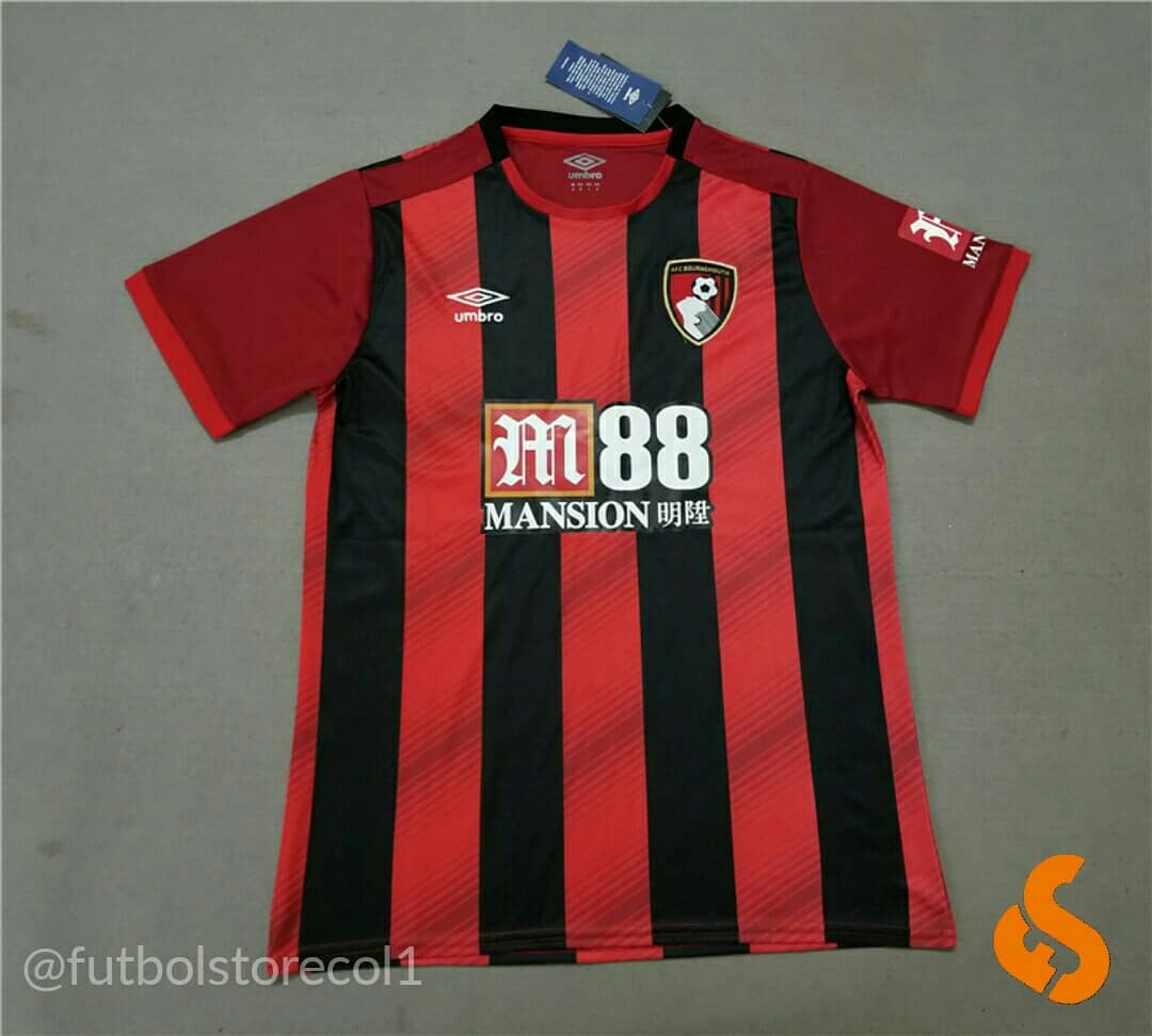FutbolStorecol's tweet photo. ¡CAMISETA BOURNEMOUTH TEMPORADA 19/20!
Pide aquí en @FutbolStorecol esta sensaciónal camiseta de los Cherries para la temporada que se aproxima. Personalizala con el 8 de Lerma. https://t.co/xqznAQM46f