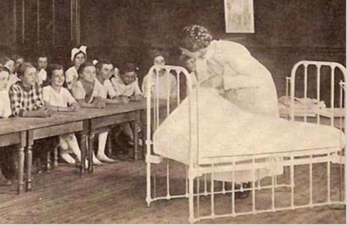 RobinCogan's tweet photo. “A sensible school nurse, with good judgment, discretion, and enthusiasm, may be a powerful factor in the general improvement of a community." - Lina Rogers 1902 https://t.co/OCvEBI6vmO