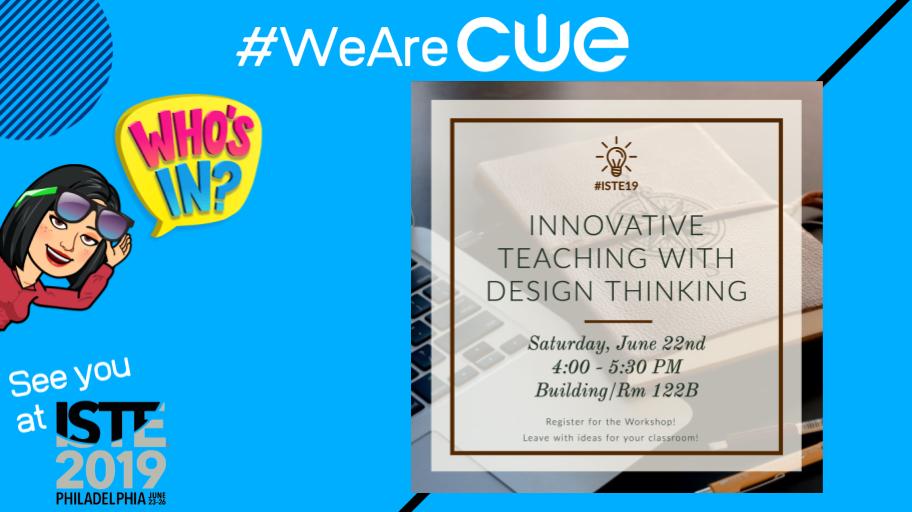 An_Wr3n's tweet photo. Excited to be presenting at #iste19 this year. Come learn how you can integrate #DesignThinking into your classroom in a fun workshop where you'll get to experience the #GiftGivingConundrum. #WeAreCUE #ggusdtech #csufedtech 🎁🎁 https://t.co/qI5ygm6Tws
