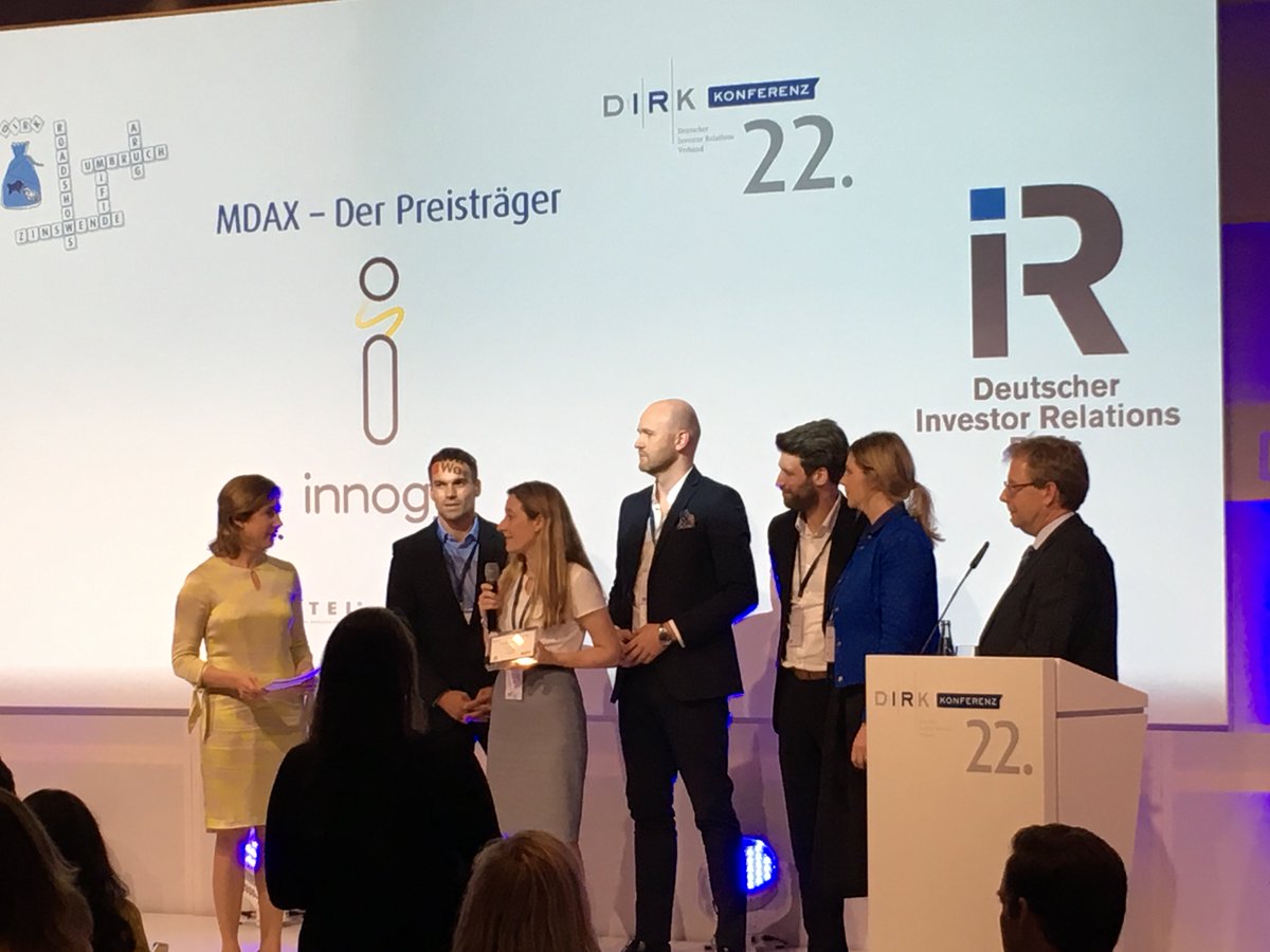 IR_community's tweet photo. #DIRK2019: Das war die Verleihung des Deutschen #InvestorRelations Preises 2019. Wir gratulieren allen Gewinnern zu ihrer hervorragenden Leistung. Weiter so! https://t.co/BVIvyCRLvI
@siemens_press @Siemens @innogy @talanx @ExtelSurvey @iimag @wiwo
#IRchat #IR @KatjaKristine1 https://t.co/xvZA1bHXSf