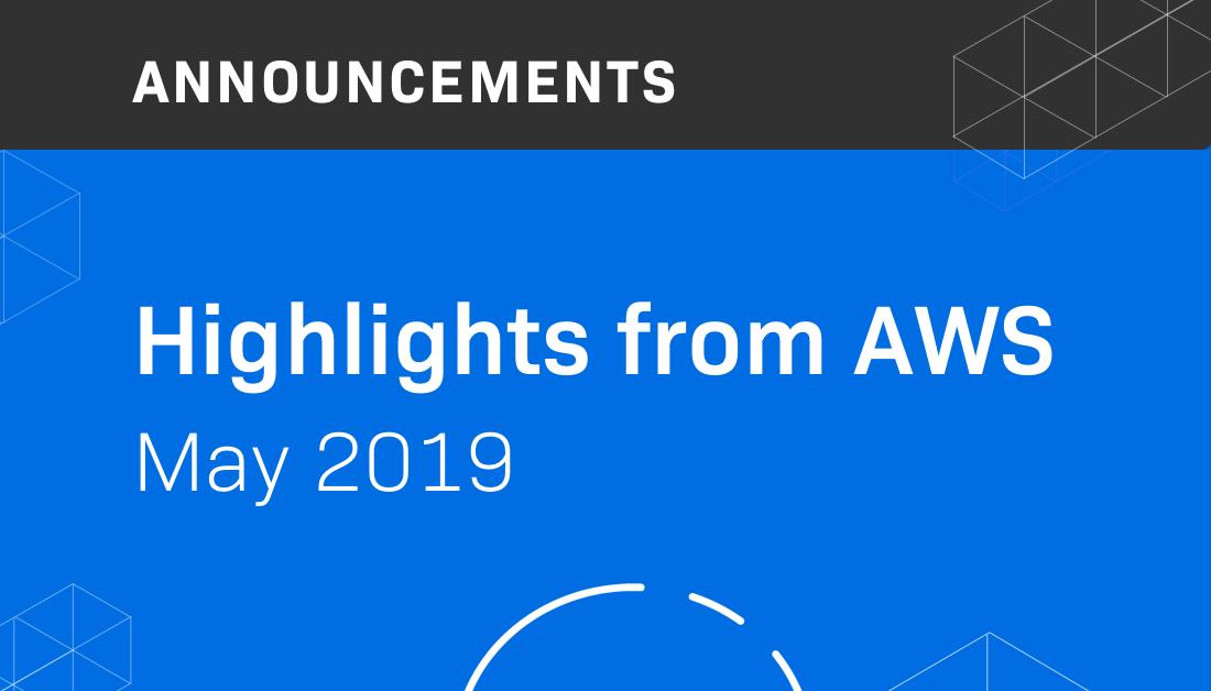 OnicaGroup's tweet photo. ICYMI: Learn about the exciting #AWS Announcements from May in a quick recap by Onica's Jeff Carson. #thinkcloudnative https://t.co/NR7R9Bd52W https://t.co/KcTJSsBR1d