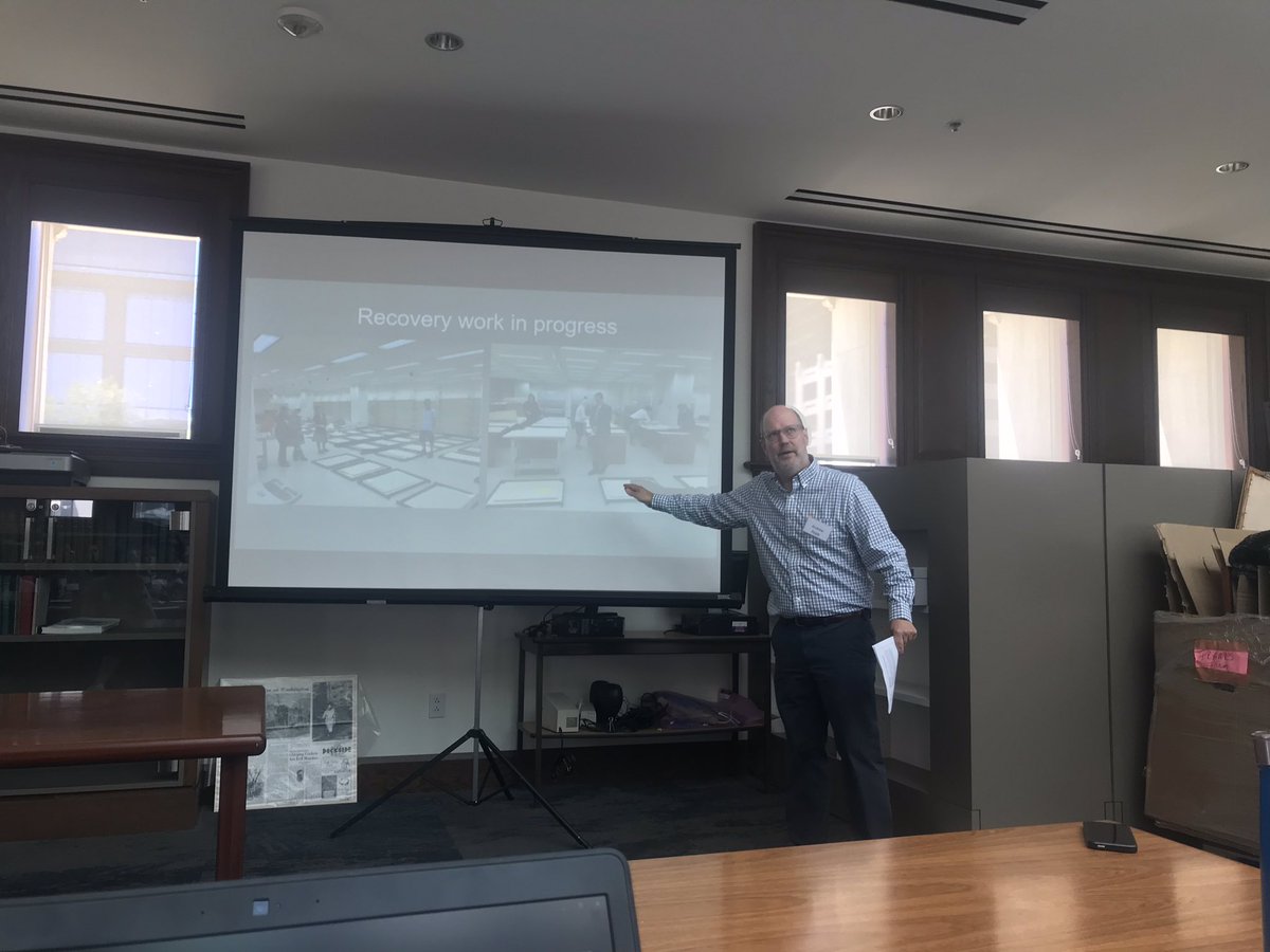 FoundInMuseums's tweet photo. Learning about Emergency Response teams and networking at the #DCAFR training from @anosro. Very inspiring for everyone to build strong teams at our cultural institutions. #collectionsemergency https://t.co/7M2eCtOX8i