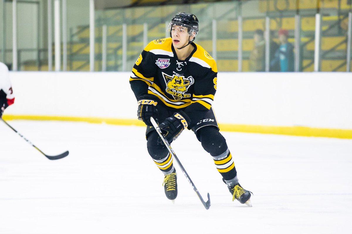 The Olds Grizzlys have completed a player trade involving #9 Lukas Jirousek. Lukas will be joining the Grande Prairie Storm. The Grizzly family would like to thank Lukas for his time as a Grizzly, and we wish him all the best! #AJHL