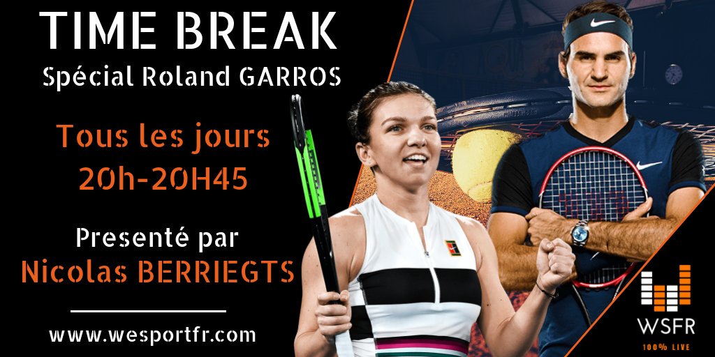We_Tennis's tweet image. 🎙 TIME BREAK 🎾

Ce soir à 21h, on debrief la journée passée à @rolandgarros . Et la grosse info de ce mardi : ON AURA UN FEDAL VENDREDIIII
#RG19 #TimeBreak