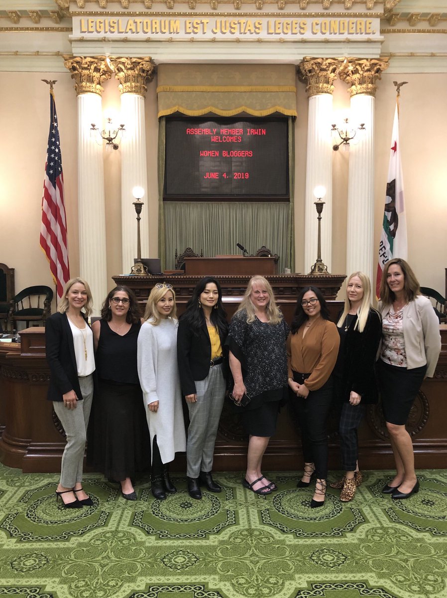 Pleased to welcome these women bloggers to the Assembly Floor this morning!

It was great to learn about their blogs and support their advocacy for their own small businesses.