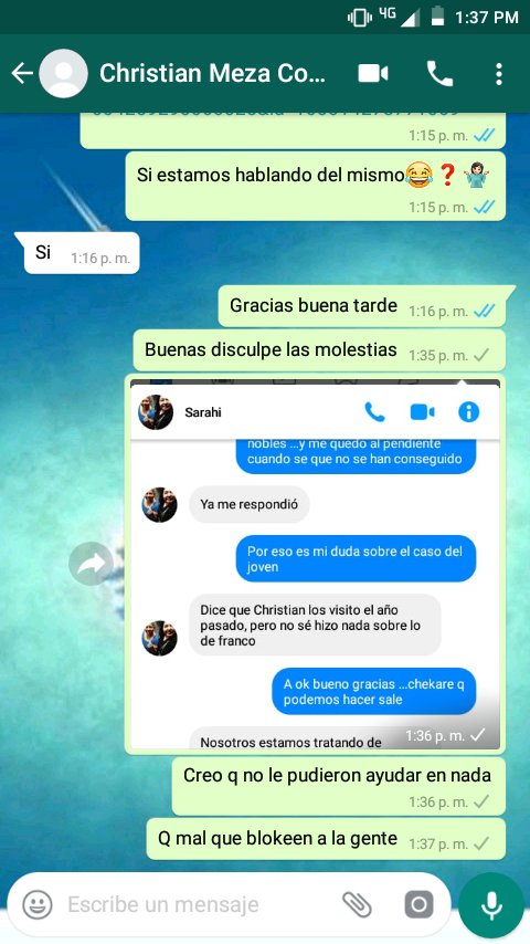 BrenEram's tweet photo. @franco_esca @franco_esca @elchristianmeza  deberian revisar la persona que este a cargo de sus redes ...me explican porque me blokean si solamente quiero respuestas sobre una causa noble ..... https://t.co/5V8xhvphnp