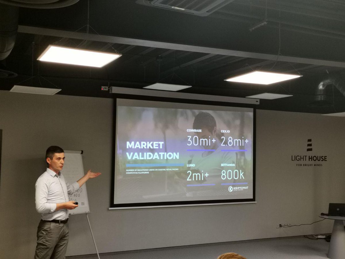kriptomat's tweet photo. And that's a wrap for day 1 of our tour in #Lithuania 🇱🇹! Klaipėda, it has been fun. Next stop: #Kaunas!
@DejanDav has been joined by Laimonas Noreika from @desico_io as we continue presentations of the Kriptomat #STO as an investment opportunity!   

👉https://t.co/L4cIiJXqMO https://t.co/I1ROJ7Bpyi