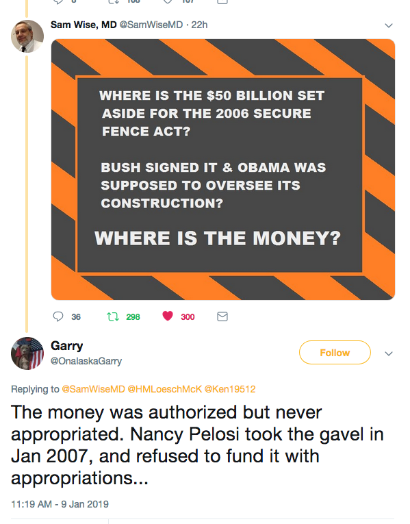 ErikHansLarson's tweet photo. @SenSchumer @DessiesMama @realDonaldTrump Good one #SlimySchumer!  Let us know when your favorite #Appropriator @SpeakerPelosi will appropriate the $50Billion YOU signed into law in the #FencingAct! https://t.co/0vbd2H6iFp
