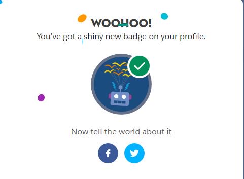RishabhVerma99's tweet image. Another badge of the day!!😍
Something cool is about to come. #Salesforce #Trailhead #TrailheadAddict #BeASalesfoceChamp #Automation #ProcessBuilder  #AwesomeAdmin
@aviralagarwal2 @avirai045