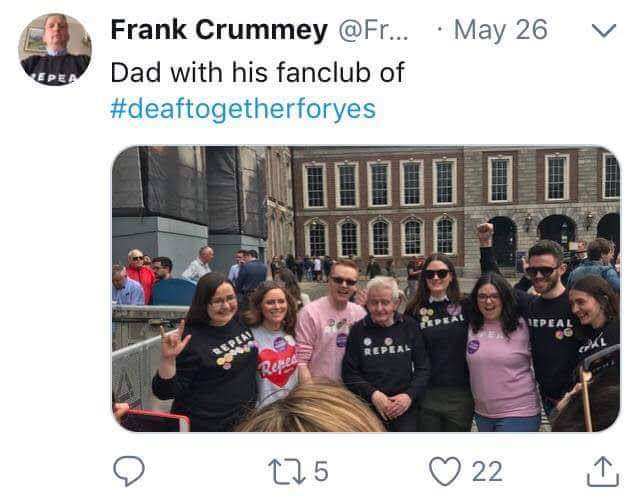 CarolineMcTweet's tweet photo. @FrankCrummey  you absolute legend. #maymcgee #RTEScannal #8ref #freesafelegal https://t.co/ewc0DjLneB