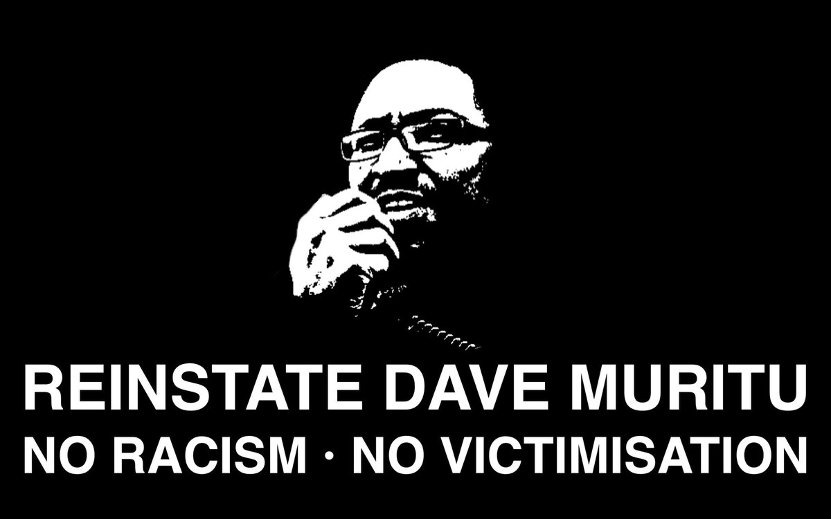 DrJoGrady's tweet photo. Last week Dave Muritu was sacked because he wrote on a poster in protest at the governments controversial Prevent programme. Pls sign &amp; share this petition. 

No racism, no victimisation. Reinstate Dave Muritu ⚡️✊

https://t.co/QG71lI8Vh2 https://t.co/sQbgKfzJq5