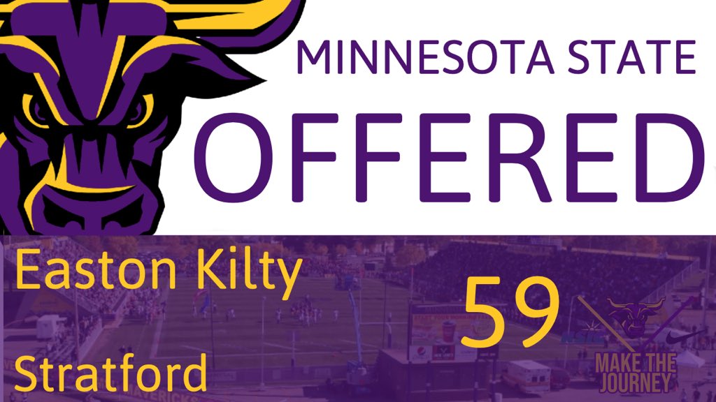 Thankful to have received an offer from Minnesota State-Mankato @CoachHenning75 @Coach_Dickinson
