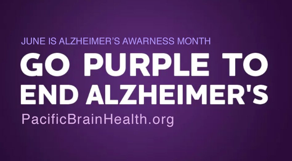 PacificNeuroPNI's tweet photo. June is Alzheimer's Awareness Month. Join us in ending this disease. https://t.co/QaDedd7OFB #PacificBrainHealth https://t.co/5OBGu6nw9H
