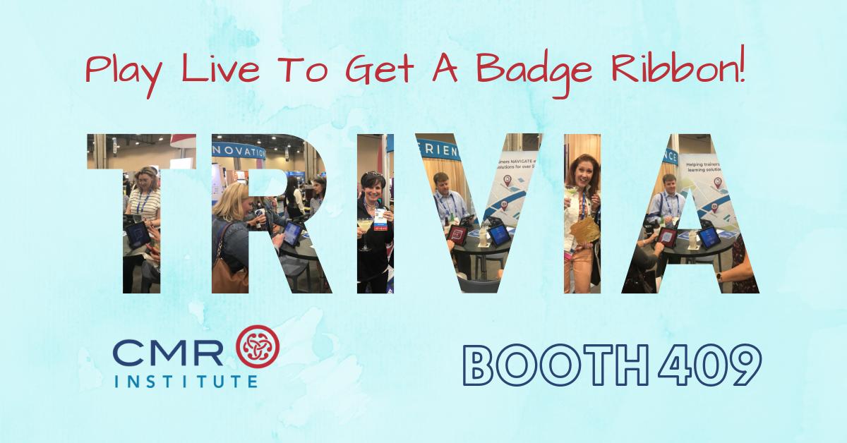 CMRINSTITUTE's tweet photo. Thanks to all who played live trivia at #booth409 at the #LTEN2019 Welcome Bash! Live trivia is still going - top score wins Apple watch. Come put your name on the leaderboard. Trivia images are up https://t.co/BreZDWIses https://t.co/c56vWtZoJV