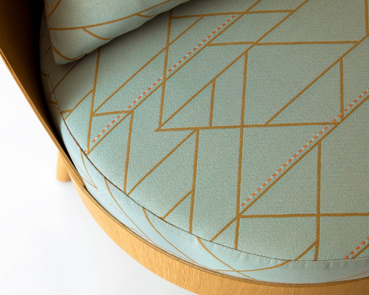 InteriorDesign's tweet photo. Crosswalk by @wolf_gordon combines solid and dotted lines that are both parallel and diagonal for an innovative dimensional look. The upbeat, medium-scale geometric pattern is a lively addition to the highly durable, stain resistant textiles in Woven Upholstery 03. #neoconselect https://t.co/5CUP3VcJoe