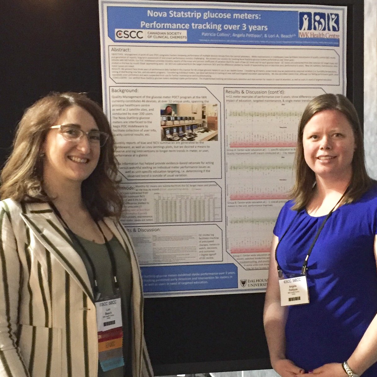 Thanks @IWKHealthCentre for a great opportunity to bring our hardworking #MLTs who did the hands-on work for these posters to #cscc2019 #wearelab #labmedicine #obsessedwithquality