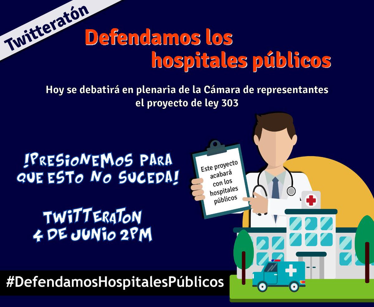 SandinoVictoria's tweet photo. ⚠️URGENTE hoy es el último debate del proyecto 303 de Cámara que busca la fusión y privatización de los hospitales públicos. #DefendamosHospitalesPublicos esta tarde, a las 2, iniciaremos la twiteratón exigiendo se elimine el artículo 6 de este proyecto de Ley⚠️ https://t.co/RtjJgDFyt9