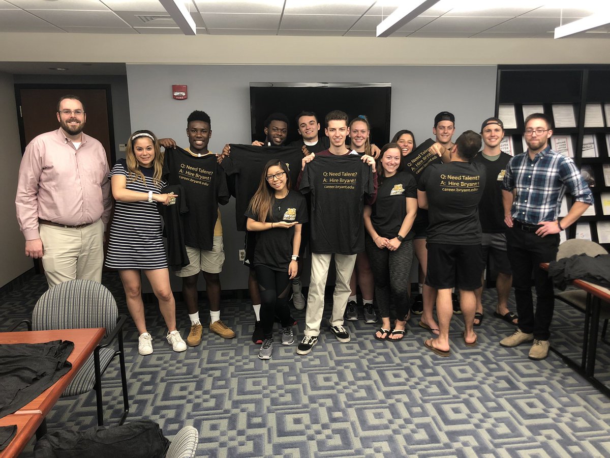 Thanks to <a href="/bryantcareer/">Bryant Career Center</a> for giving the OLs such a helpful and informative session on everything the Amica Center has to offer! (And free shirts 😁💕)