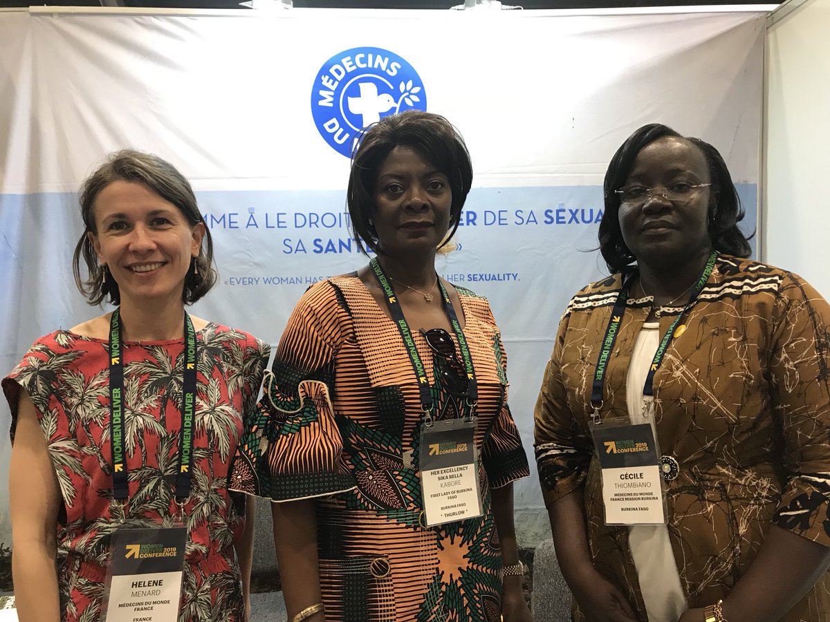 MdM_Conference's tweet photo. Le #BurkinaFaso est très engagé dans les #DSSR et en témoigne la présence de la première dame au #womendeliver2019 #genderequality https://t.co/sxAP0frZ1v