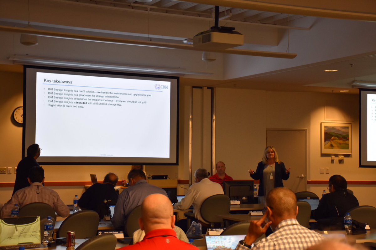 RobertaLockaby's tweet photo. Great meeting with the #IBMiLUG in Rochester this week. #IBMStorage #IBMStorageInsights #IBMi https://t.co/ylnhwWVEBl