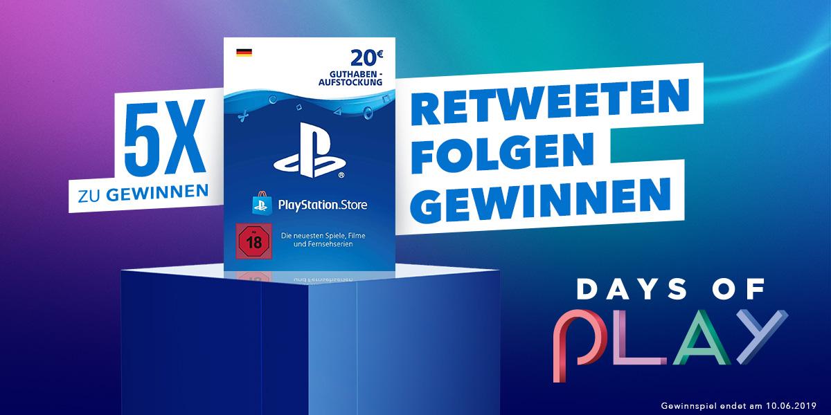 Ist euch die Glücksfee hold? Wir verlosen fünf Mal 20€ Store-Guthaben und machen euch fit für die #DaysofPlay → bit.ly/2Xd0OnF
#PlayStation TNB: bit.ly/2InrZ8T