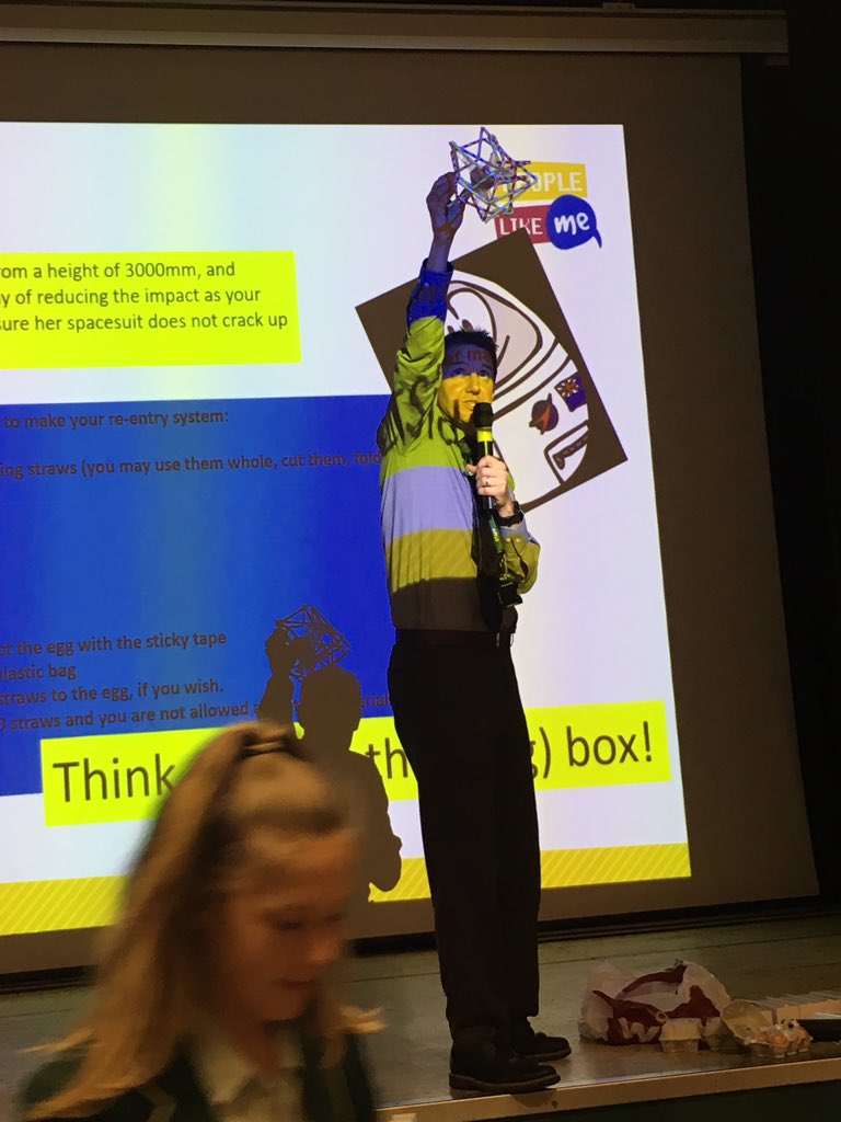 The egg drop challenge failures, and Mr Kew in action. #stem evening with year 8