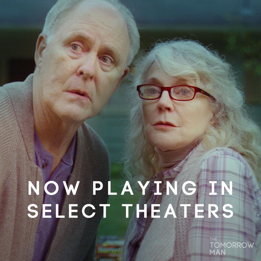 TomorrowManFilm's tweet photo. .@JohnLithgow and Blythe Danner make the perfect end of the world partners. See these two find love in #TheTomorrowMan — now playing in select theaters. https://t.co/dGGZVzmdaV https://t.co/K4n51suAaX