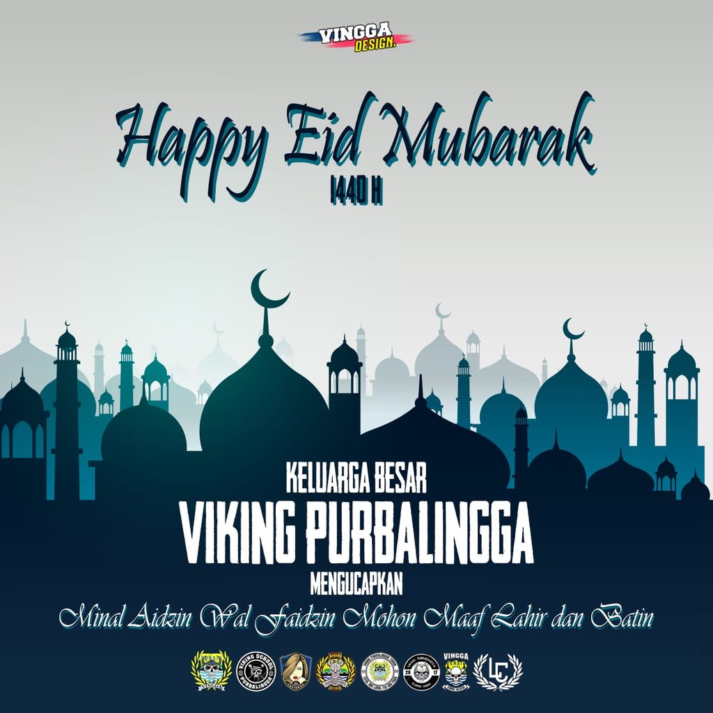 Kami segenap keluarga besar Viking Purbalingga mengucapkan Selamat Hari Raya Idul Fitri 1440 H. Mohon maaf lahir dan batin, semoga kita senantiasa diberi umur panjang untuk bertemu di Ramadhan tahun- tahun berikutnya. Aamiin.