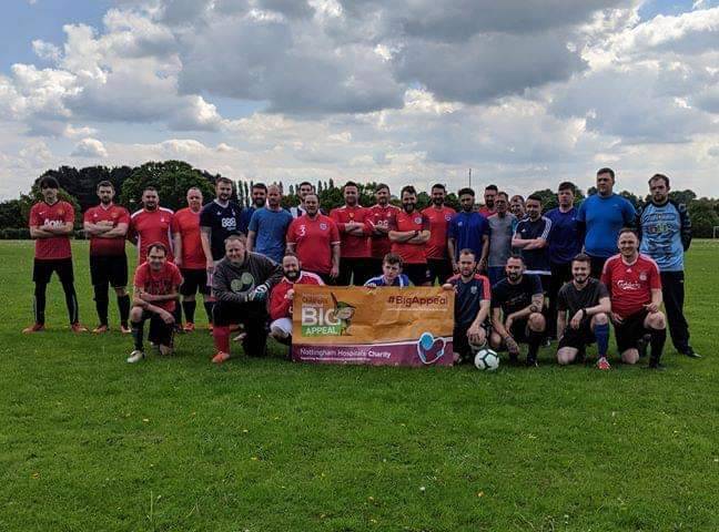 NottsWatch's tweet photo. Well done to Ashley Swift to organising one football match and one hockey match in support of Nottingham Hospitals Charity. The money will help enhance patient care. These selfless acts are part of the reason we love charities so much! Well done! 

#charities #nottswatch https://t.co/JnOeExTueJ