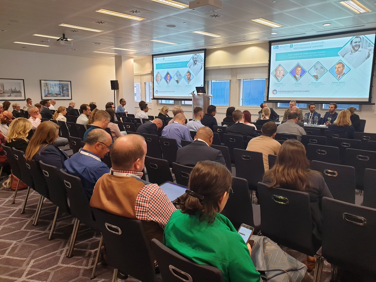 PrivacyDJ's tweet photo. Thoroughly enjoyed our session @DataProtectWF today. Fascinating speakers and a chance to introduce the newly unveiled #gdprMaturityFramework. Find out more https://t.co/JtU9WHUioi. Catch me tomorrow at @Infosecurity Olympia! https://t.co/SfL7W2C6cj