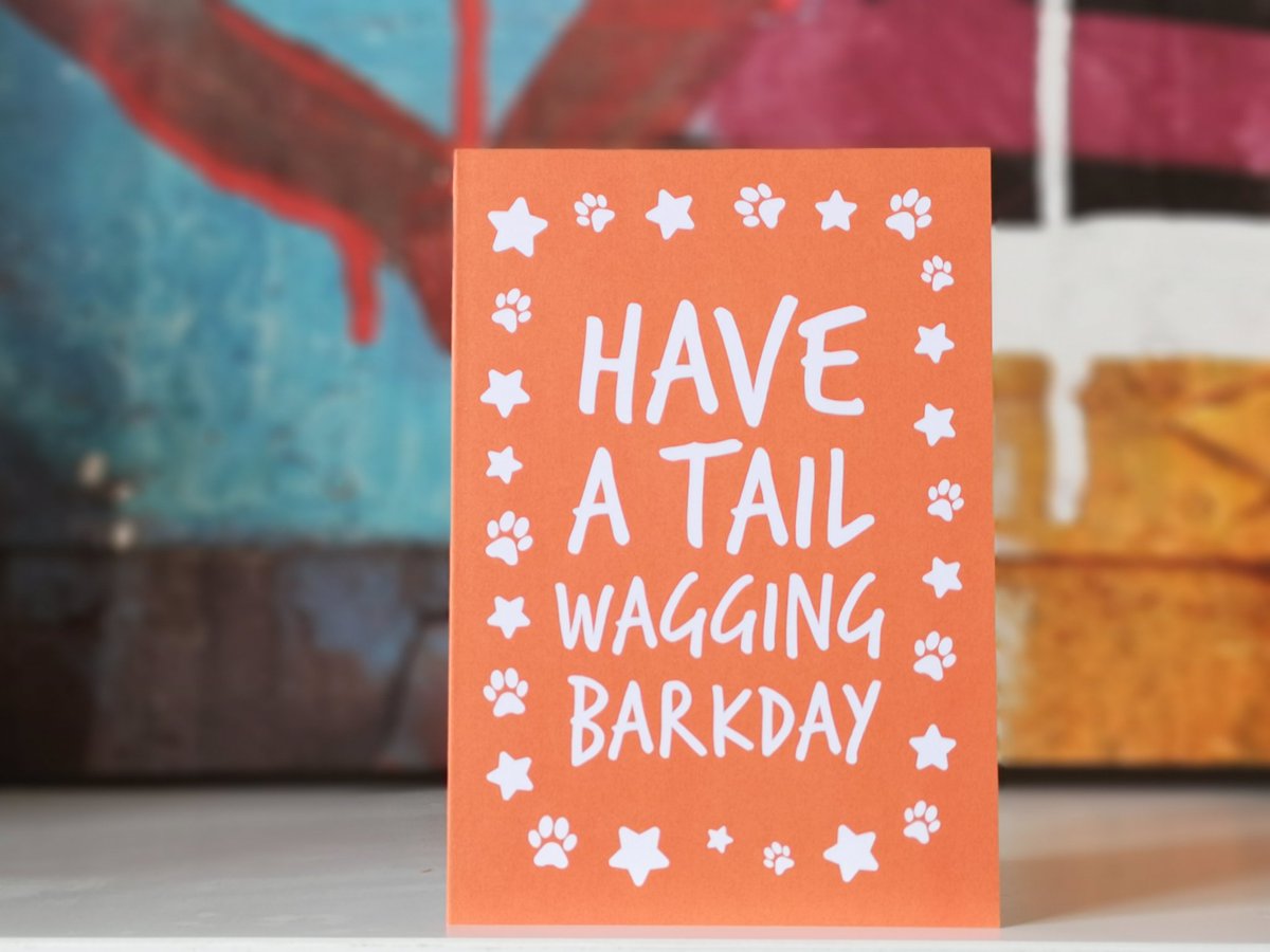 pawtypooch's tweet image. Hey hey #dogfriendlyhour, Pawty Pooch in the dog house! 🥳 You know how much we ❤️ a #barkday, so today we're sharing our new birthday design! Hope you like it. 🧡 @dogfriendlyhour