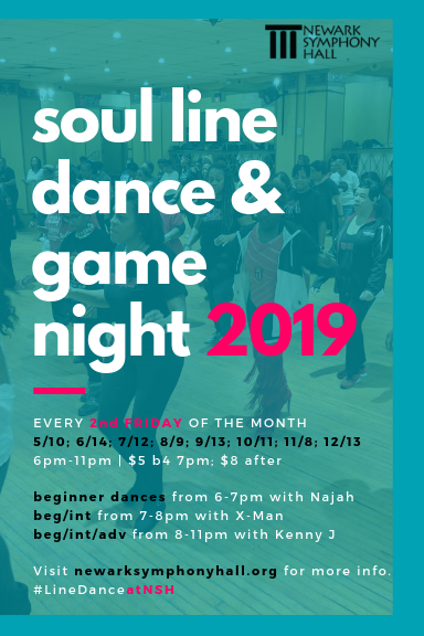 NewarkHappening's tweet photo. Ready to boogie with @NwkSymphonyHall? Don't miss the #SoulLineDance and #GameNight: Do #MenBoogieBetter, Friday, June 14 at 6 PM!
#Newark
#NewarkNJ
#SymphonyHall
#NYC https://t.co/zHPIFSzZFr