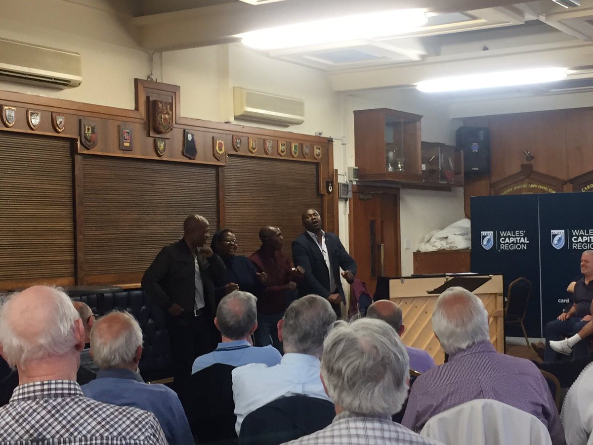 BakerjMiss's tweet photo. Diolch yn fawr @CAPMC_ for a wonderful evening of song. Our Lesotho visitors were made to feel so welcome and their performance blew us all away 🇱🇸🏴🎼💙🌟 @HendreSchool @tynywernp @DolenCymru #StJamesPrimary #CardiffBlues https://t.co/sFgVwvPqKH