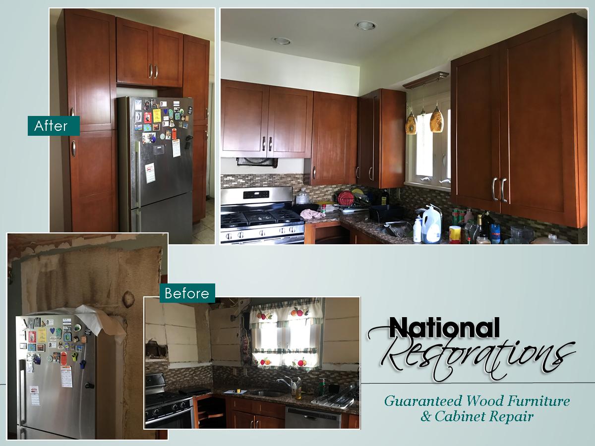 ThinkRestore's tweet image. 8 cabinets beautifully restored and refinished!