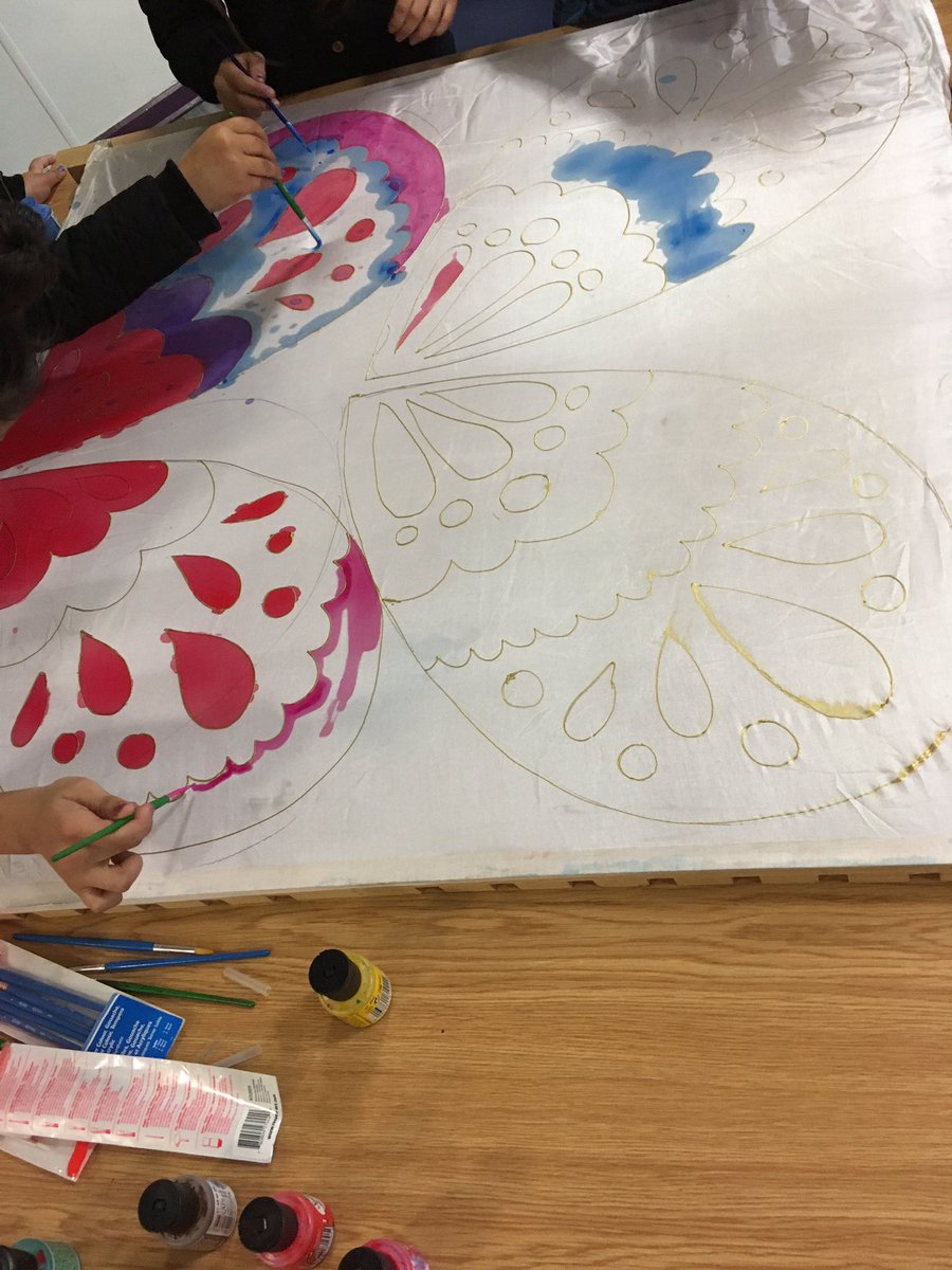 CLPartnership's tweet photo. Wow! What a youth group tonight. The young people were full of energy! We have started preparing for fun fest by decorating butterfly wings and flags. The young people did an amazing job I think you will agree!! @WildSheffield @reachoutroth @EarlyHelpRoth https://t.co/rMufKaK8GL