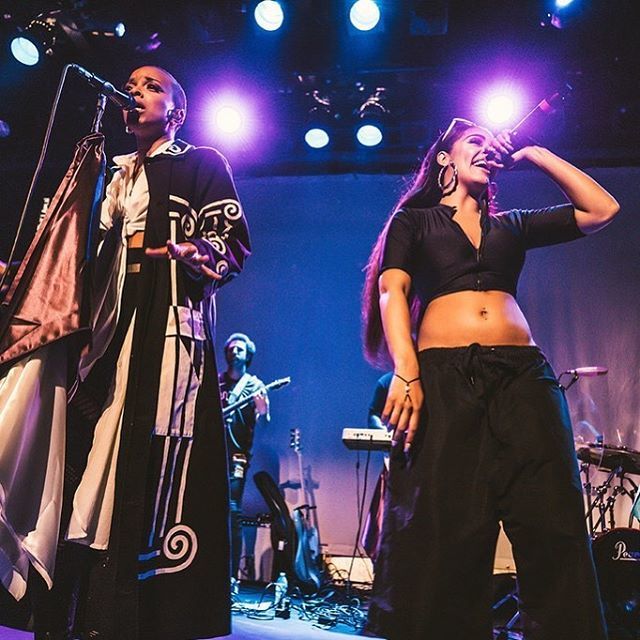 brooklynvegan's tweet photo. Jamila Woods and Nitty Scott rocking MHOW together 📷 : @psquaremedia #jamilawoods #nittyscott https://t.co/EwqteeVRYO https://t.co/ww1gSzbYv6