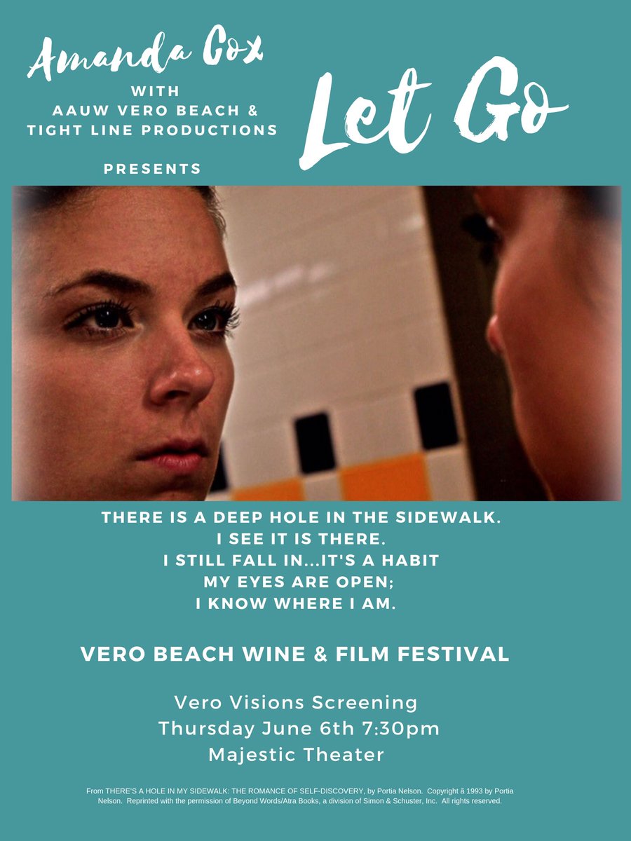 Vero Beach Wine & Film Festival has the Vero Visions screenings Thursday evening at 7:30 at Majestic Theater.  This is a Free event.  See Let Go and eight other short films. #filmfestival #freevent #VeroBeach