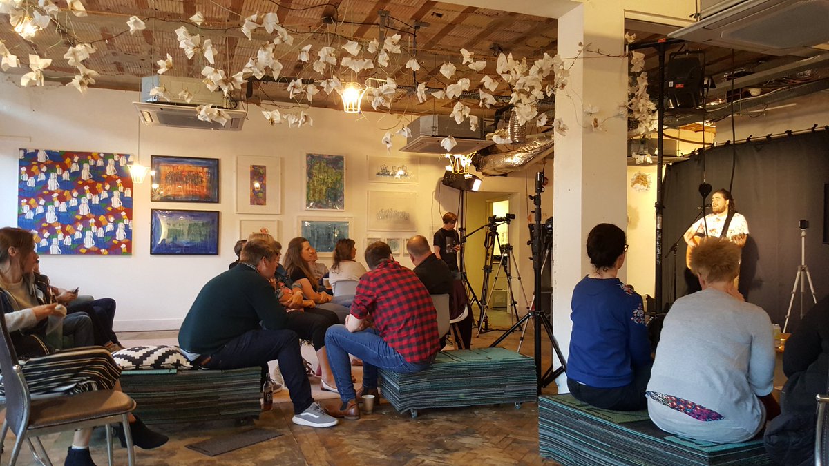 Art &amp; music; whats not to like? <a href="/HelenNewhouse/">Helen Rawlins</a> exhibition in #Morden with music by <a href="/JasonLakeMusic/">Jason Lake</a> &amp; <a href="/stephmacleod/">stephmacleod</a> 
#BecauseItsNotAll #cybersecurity