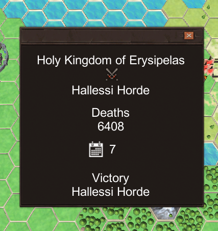 ClackClackGames's tweet photo. Update for Tales of a Spymaster going live now! Armies who meet in open battle now leave clickable remains around the world. A little bit of history as the game plays :) #gamedev #indiedev #indiegamedev https://t.co/15MuIDeC82