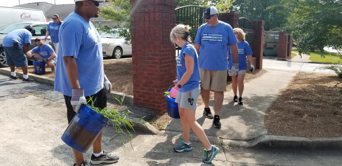 Our administrators did a great job helping out at Community Impact Day! <a href="/TarletonBen/">Mr. T Atkinson Principal</a>